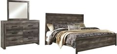 Signature Design by Ashley® Wynnlow 3-Piece Gray King Panel Bed Set