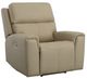 Flexsteel® Jarvis Parchment Power Recliner with Power Headrest-0