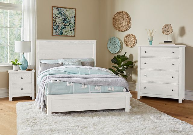 Vaughan-Bassett Fundamentals White Full Panel Bed-1