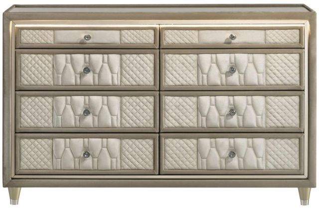 Coaster® Lorient Camel/Ivory Dresser with LED-1