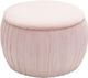 TOV Furniture Fleur Blush Velvet Storage Ottoman-1