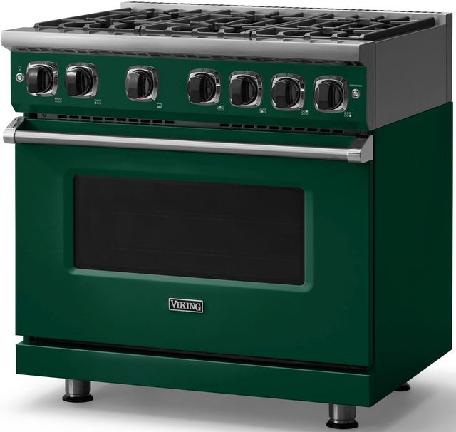 Viking® 7 Series 36" Ivy Pro Style Liquid Propane Gas Range-2