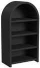 Elements International Ridgemont Black Open Bookcase-0