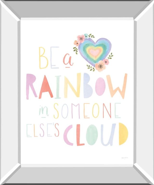 Classy Art Lets Chase Rainbows II by Jenaya Jackson Mirror Framed Wall Art-0