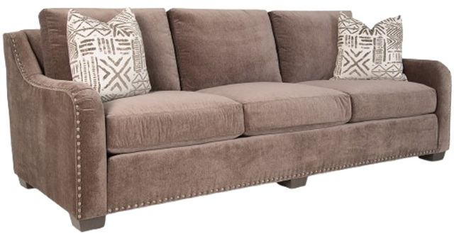 Smith Brothers Customizable 9000 Fabric English Arm Large Sofa-0