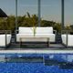 Uttermost® Remsen Java Black/Oyster White Fabric/Metal Outdoor Sofa-5