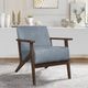 Homelegance® August Blue Gray/Dark Walnut Accent Chair-1