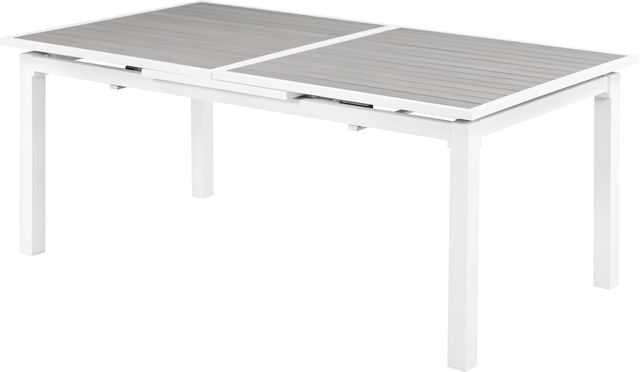 Meridian Furniture Nizuc Grey Polywood Outdoor Patio Extendable Dining Table-1