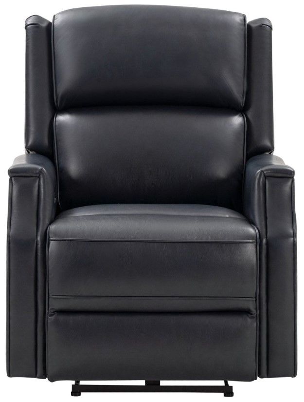 BarcaLounger® Conrad Shoreham Blue Leather Power Recliner-3