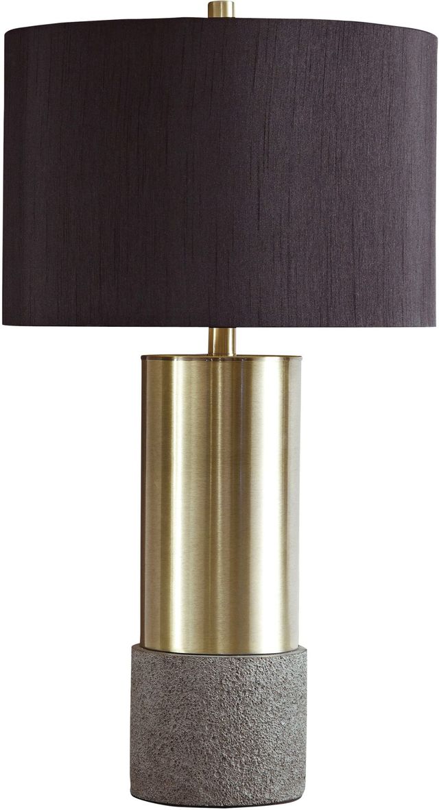 Signature Design by Ashley® Jacek Brass/Gray Table Lamp-0