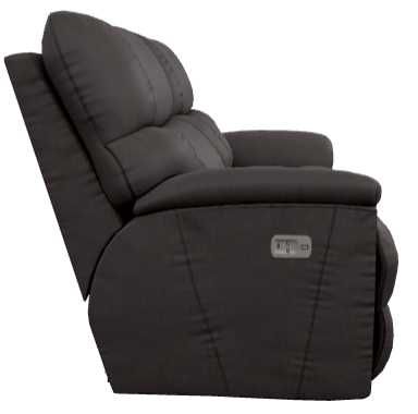 La-Z-Boy® Trouper Walnut Leather Power Reclining Loveseat with Headrest-2
