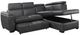 Homelegance® Barre 2-Piece Gray L-Shape Sectional and Chaise with Pull-Out Bed and Hidden Storage-4