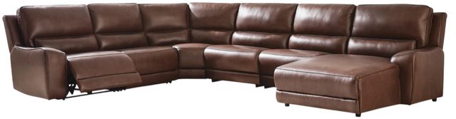 Signature Design by Ashley® Silverbrooke 6-Piece Canyon Power Reclining Right-Arm Facing Sectional and Chaise-0