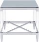 Coaster® Lindley Tempered Mirror Top End Table with Chrome Base-1