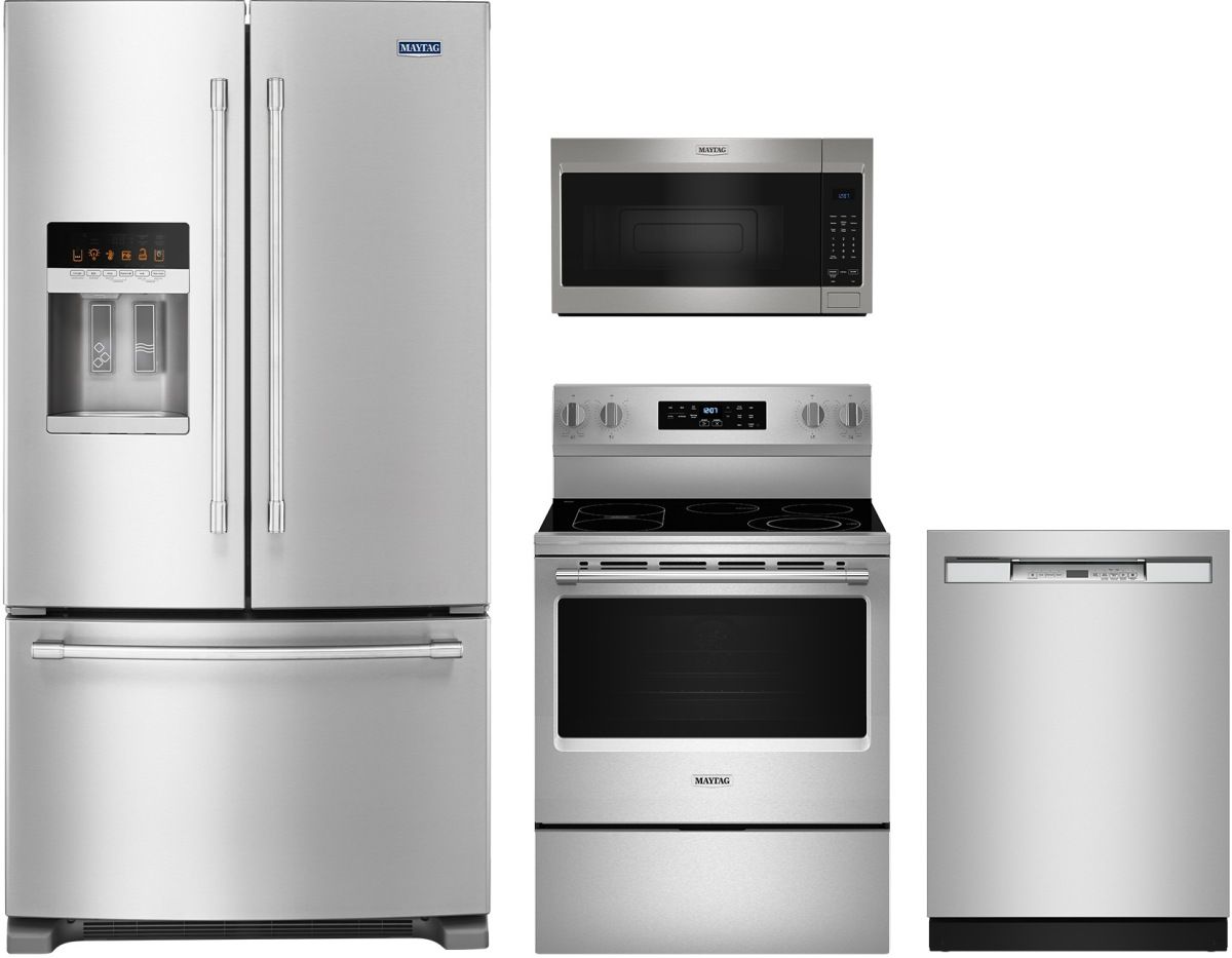 Maytag® 4 Piece Fingerprint Resistant Stainless Steel Kitchen Package