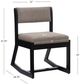Linon Corso Black/Stone Upholstered Rocking Chair-2