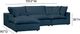 TOV Furniture Cali 4-Piece Navy Modular Sectional-2