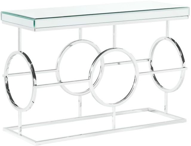 Elements International Pearl 3-Piece Chrome Occasional Table Set-1