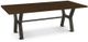 Amisco Customizable Parade 31" Solid Ash Long Table-0