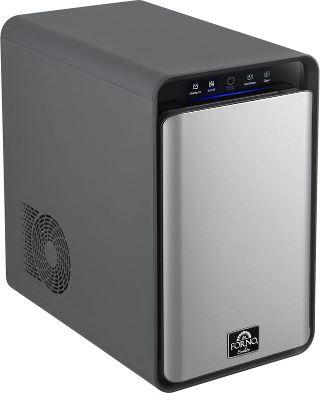 FORNO®  Sferico Evoluto 11" 5.6 lb. Silver Ice Maker-3