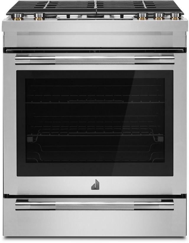 JennAir® RISE™ 30" Stainless Steel Slide In Dual Fuel Natural Gas Range