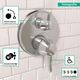 Hansgrohe Ecostat Classic Chrome Round Thermostatic Trim with Volume Control-3