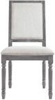 ACME Furniture Leventis Cream/Weathered Gray Dining Side Chair-1
