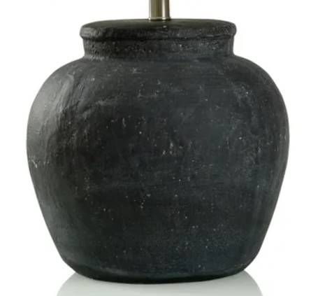 Stylecraft Black/Off-White Table Lamp-2