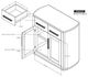 International Furniture Direct Balam Stained White Server-2