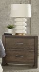 LM Co Home By Vaughan-Bassett Crafted Oak by Ben & Erin Napier Aged Gray 2-Drawer Nightstand-1
