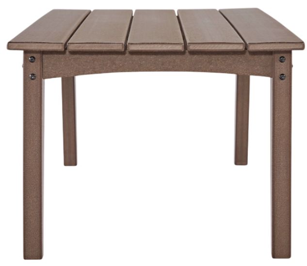 Signature Design by Ashley® Emmeline Brown Polyethylene Outdoor Cocktail Table-2