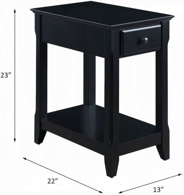 ACME Furniture Bertie Black Side Table-2