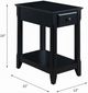 ACME Furniture Bertie Black Side Table-2