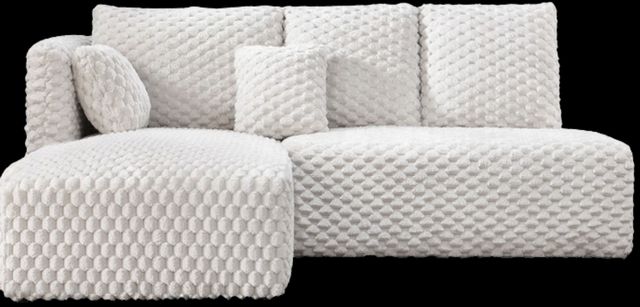 ACME Furniture Manya 2-Piece Ivory Sectional Sofa-3