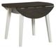 American Wholesale Furniture Gray Round Dining Table with White Base-1