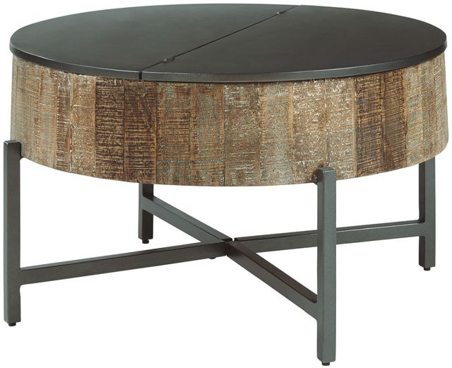 Signature Design by Ashley® Nashbryn 2-Piece Gray/Brown Living Room Tables Set-1