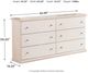Signature Design by Ashley® Bostwick Shoals White Dresser-2