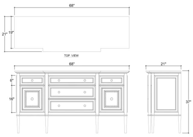 Bramble Customizable Vivienne Sideboard-2