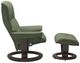 Stressless® by Ekornes® Customizable Mayfair Small Manual Recliner and Ottoman with Classic Base-2