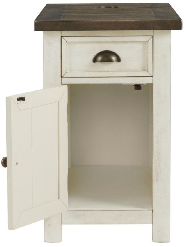 Martin Svensson Monterey Brown Chairside Table with White Base-2