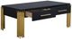 New Classic® Home Furnishings Empire Black Coffee Table with Gold Base-3