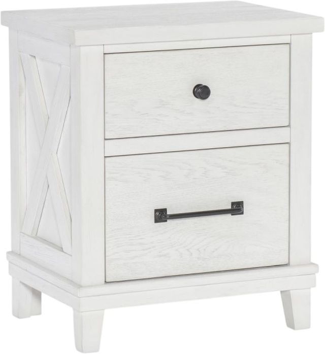 Legacy Kids Teen Flatiron Aged White Nightstand-0