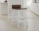 International Furniture Direct Pueblo Brown/White 24" Counter Stool-1