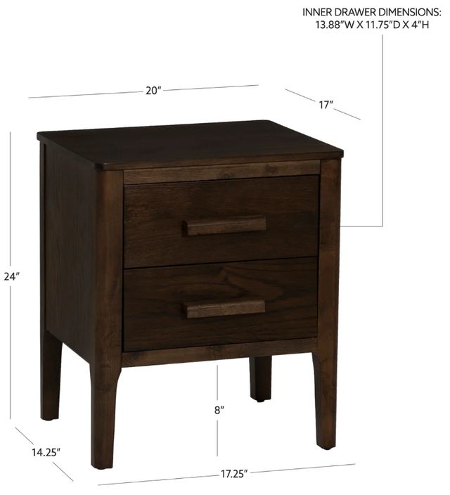 Powell® Wexler Espresso Side Table-2