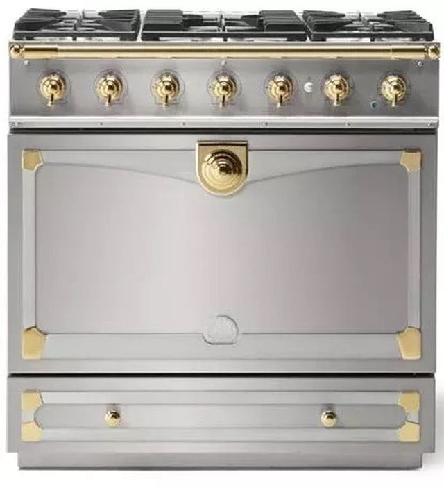 La Cornue CornuFe´ 90 36" Stainless Steel Pro Style Dual Fuel Range-0