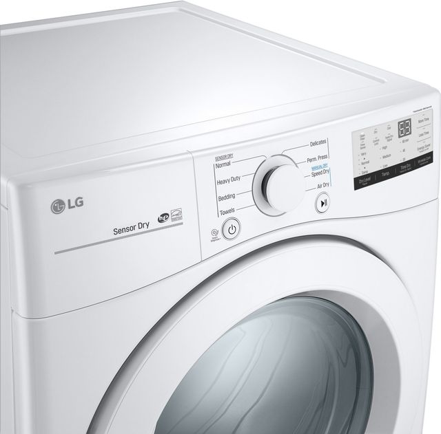 LG 7.4 Cu. Ft. White Front Load Gas Dryer-2