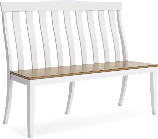Signature Design by Ashley® Ashbryn Natural/White Dining Bench