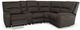 Flexsteel® Nirvana Grey Power Reclining Sectional with Power Headrests-0