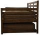 Kodiak Furniture Boho Rustic Walnut Twin Daybed Frame with Trundle-2