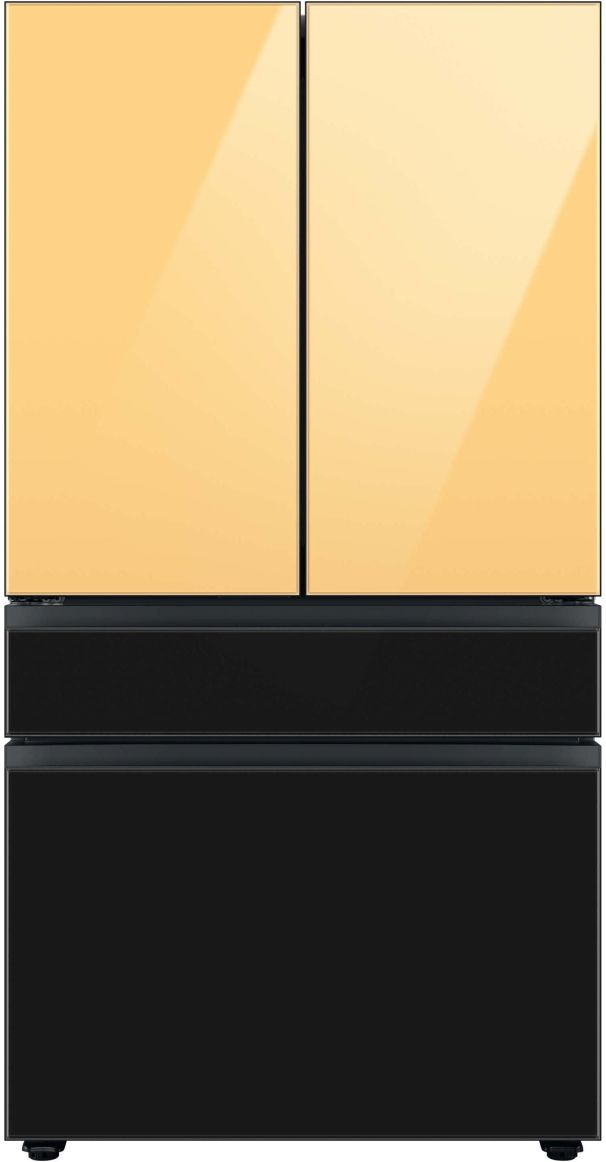 Samsung Bespoke 36" Charcoal Glass French Door Refrigerator Bottom Panel-3